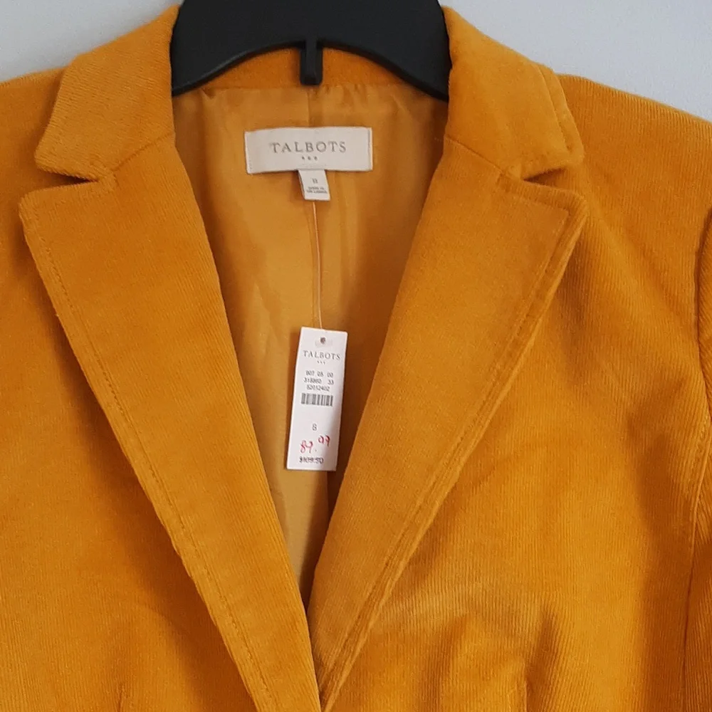 Mustard corduroy blazer - Picture 4 of 11